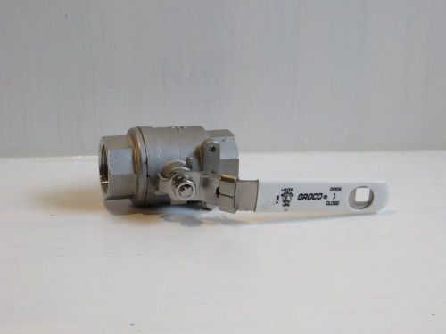 Groco 316 stainless steel 1&#034; ball valve ibv-1000-s water oil gas seacock new