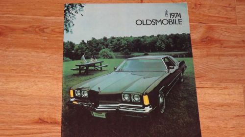 1974 oldsmobile large cars only original sales brochure