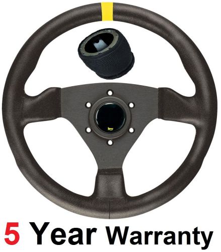 Leather steering wheel fit vw t4 transporter fit omp sparco momo boss kit 96-03