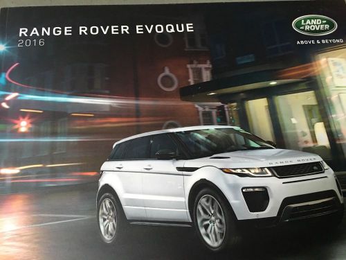 2016 range rover evoque brochure catalog