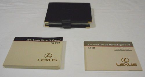 2004 lexus rx 330 owner manual 3/pc.set &amp; black premium lexus factory case