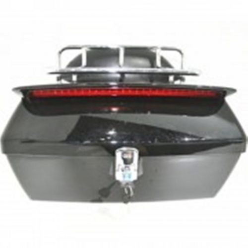 DMY Black Motorcycle Trunk Tail Box Luggage Case top rack w/SPOILERS For Suzuki, US $88.77, image 1