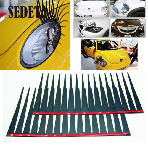Hot  car headlight eye lash eyebrow accessories 3m sticker suitable for any car