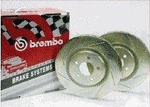 Brembo 45199 slotted rotors: integra 90-01 (rear)