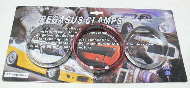 Pegasus clamshell clamp aluminum 3.0" red