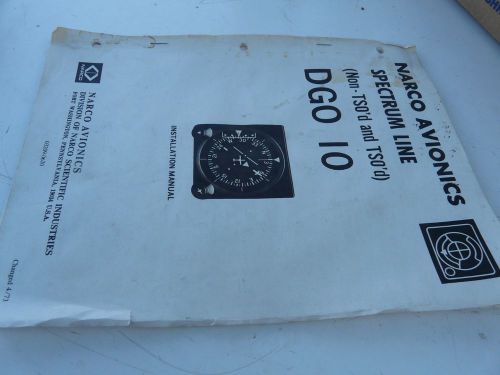 Narco avionics dgo-10 hsi indicator vintage install manual 03209-0620