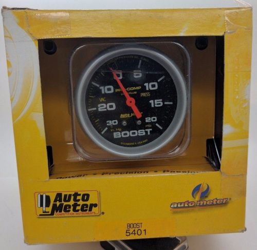 Auto meter 5401 pro-comp liquid-filled mechanical vacuum/boost gauge 2 5/8 in.