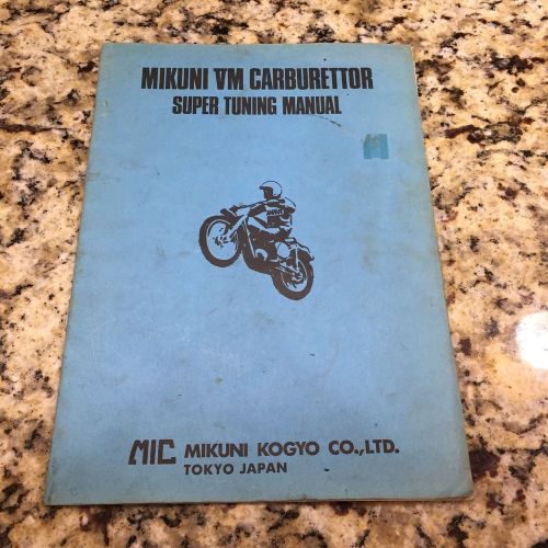 Authentic and vintage mikuni vm carburetor - super tuning manual