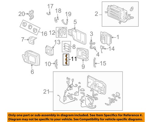 Honda oem 00-06 insight electrical-condenser clamp 1b350phm000