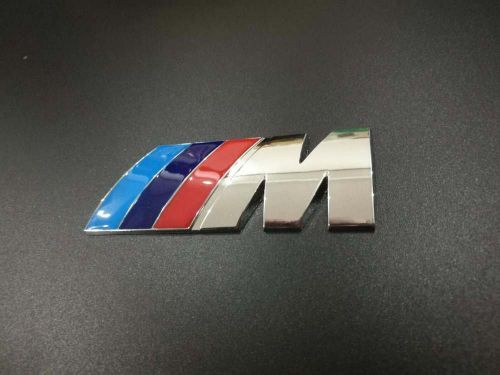 M power sport chrome decal badge logo emblem fit for bmw m3 m4 m5 m6 x1 x3 x5 x6