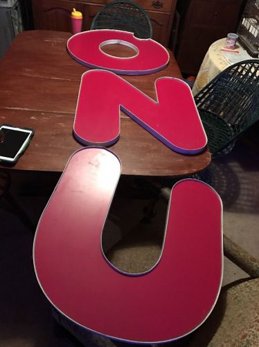Dunkin donuts sign letters approx24by30 uno authentic original large donut