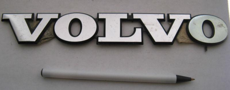 Volvo script emblem trim fender hood trunk