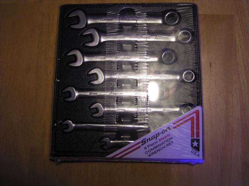 Snap on tools short combination wrench set 8 pieces oexsm708b