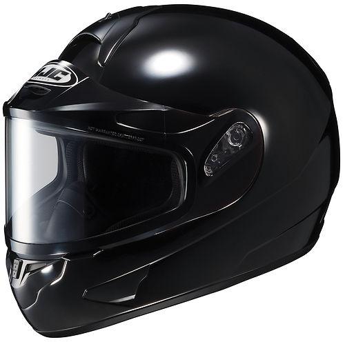 Hjc cl-16 dual lens snowmobile snow helmet gloss black xsmall
