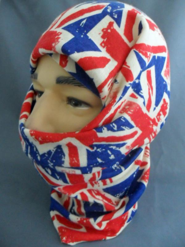 Multi function headwear balaclava scarf neck face mask union jack uk flag new