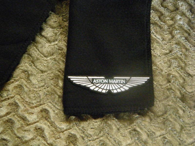 Aston martin  black fleece scarves scarfs scarf  - 9" x 60" (inches)  auto car