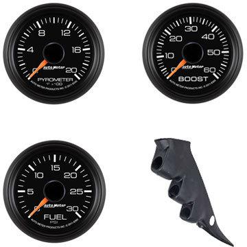 Autometer factory match gauge kit-01-07 gm-boost/pyro/fuel press/pillar w/speak