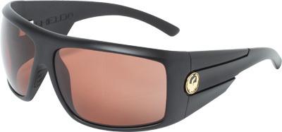 Dragon shield sunglasses, matte stealth frame, copper polarized lens