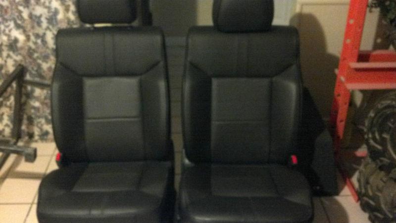 Hummer h2 front seats in black leather 2008-2009