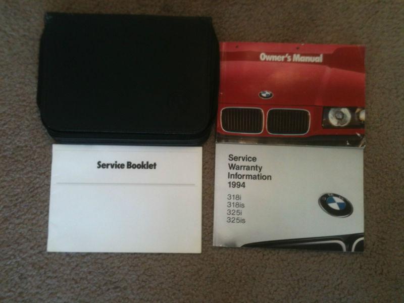 1994 bmw 318i 320i 325is owners manual 