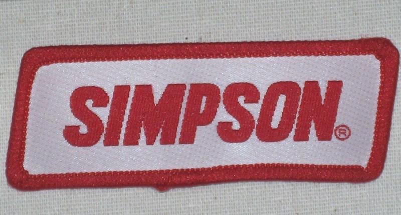 Simpson racing products patch (iron-on)