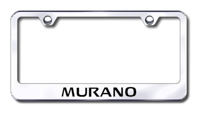 Nissan murano  engraved chrome license plate frame made in usa genuine