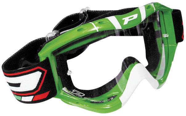 Pro grip 3400 dual race line goggles 2011/2012 green one size