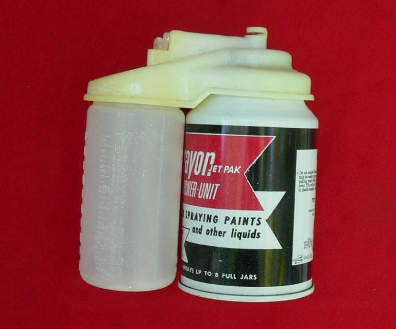 Vintage aerosol spray system, for custom blend paint (nostalgia piece only)