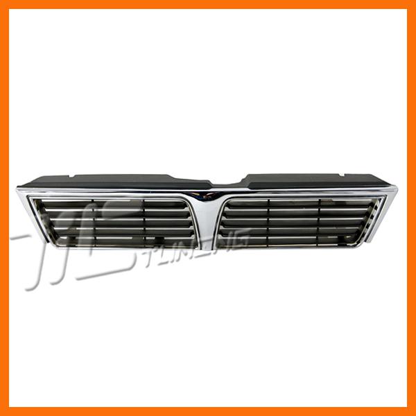 91-91 mitsubishi galant non turbo gs ls front plastic grille body assembly
