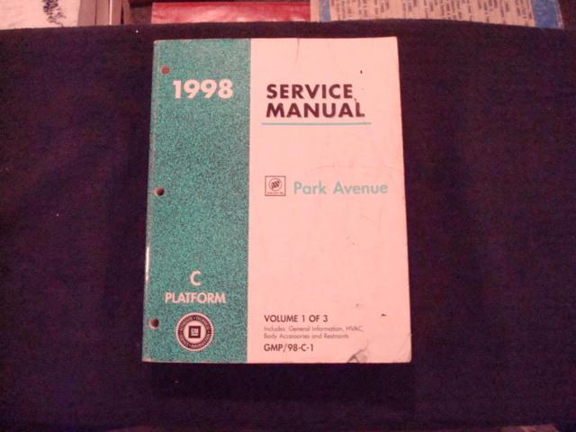 1998 pontiac park avenue factory dealer work shop service repair manual book 1 