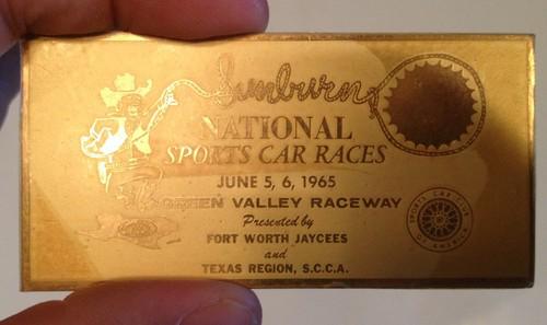 1965 green valley raceway tx nostalgic and vintage metal decal auto advertising