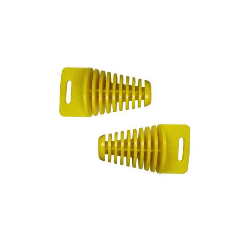 2pcs small yellow zxtd exhaust pipe muffler silencer 2-stroke plug for motorbike