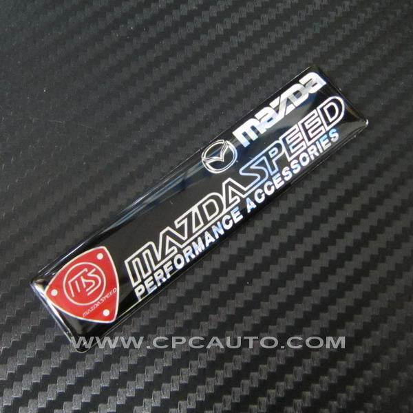 Car trunk  badge emblem sticker aluminum ms mazdaspeed  (for mazda) new