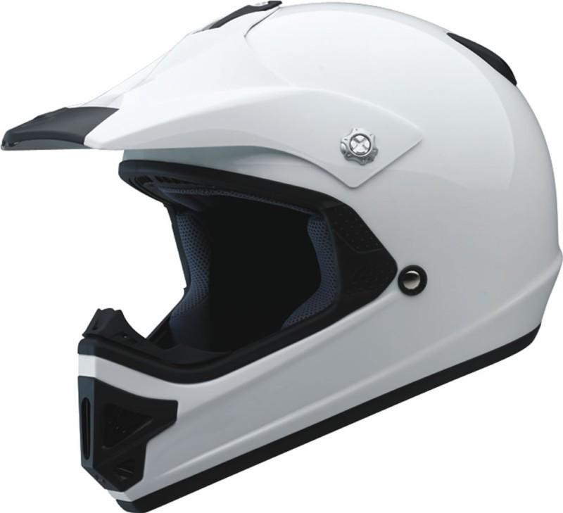 Scorpion vx-9 solid youth dirt helmet - white - lg