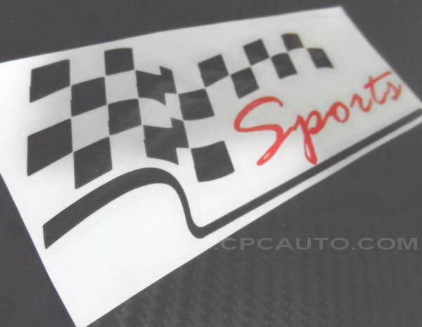 Car vinyl decal sticker car headlight stickers trunk sports checkered flags #703