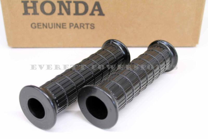 New handle rubber grip set genuine honda oem bar grips fits many classics #a69