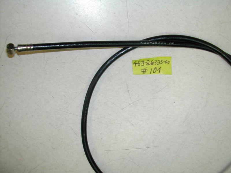 Yamaha clutch cable black yz250 yz360 1974 1975 483-26335-00 nos oem ahmra new