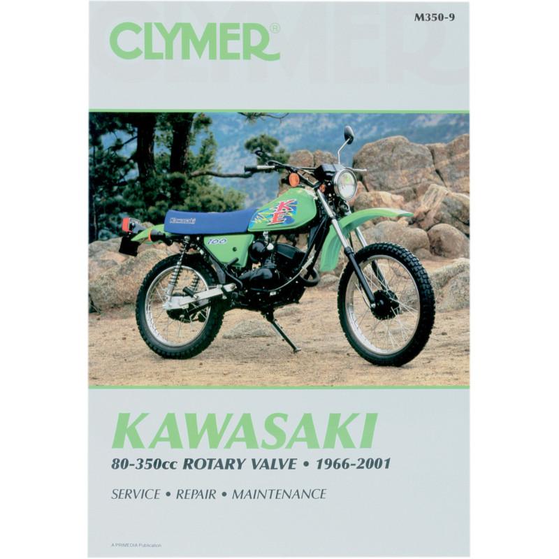 Clymer m350-9 repair service manual kawasaki 80-350cc rotary valve singles 66-01