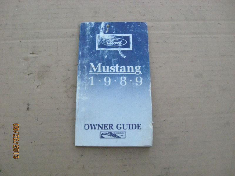 Owners manual 89 1989 5.0 mustang