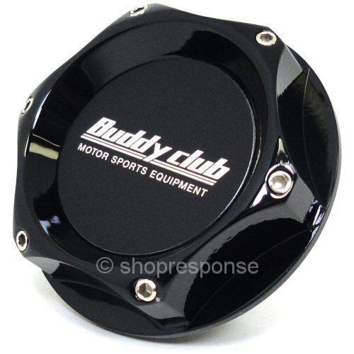 Buddy club oil cap racing spec black subaru fitment m42xp4.5 jdm genuine