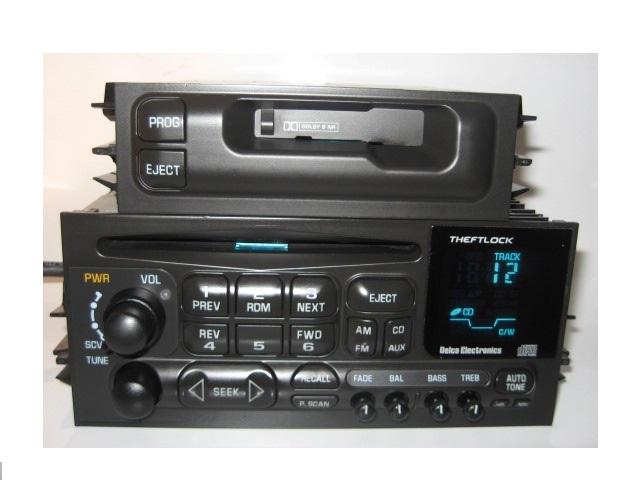 Nice 2001 delco cd player w/cassette & cable tahoe yukon gmc suv//truck