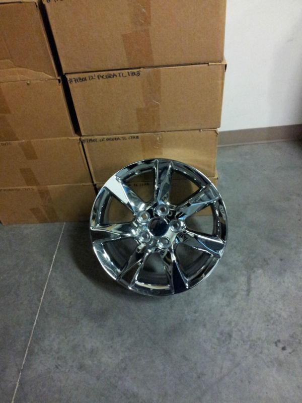 Acura oem factory chrome plated wheel  17"  2012-2014 tl
