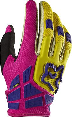 New 2014 fox racing mens guys 360 flight motocross mx gloves yellow pink black