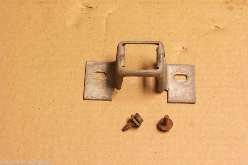  used oem 1967 67 1968 68 ford mustang trunk latch plate or striker w/bolts