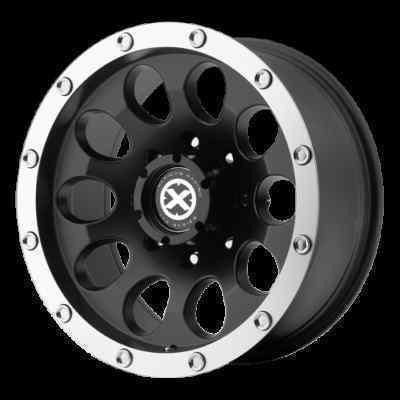 18" wheels rims atx slot black machined with 355-65-18 nitto terra grappler at