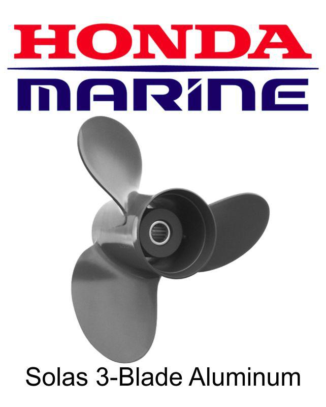 Honda bf135-bf225 15-1/2 x 13 solas 3 blade aluminum propeller 58130-zy3-13a