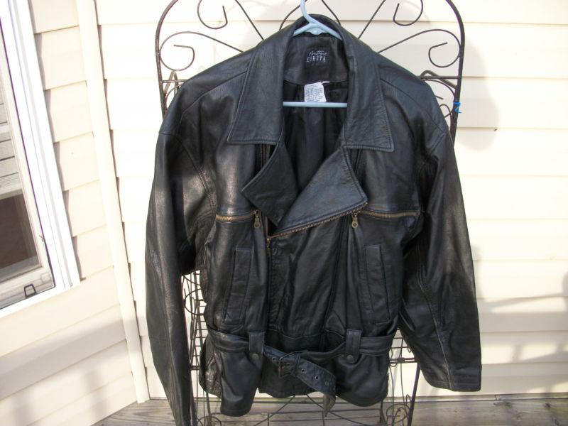 Womens leather jacket size 12 europa