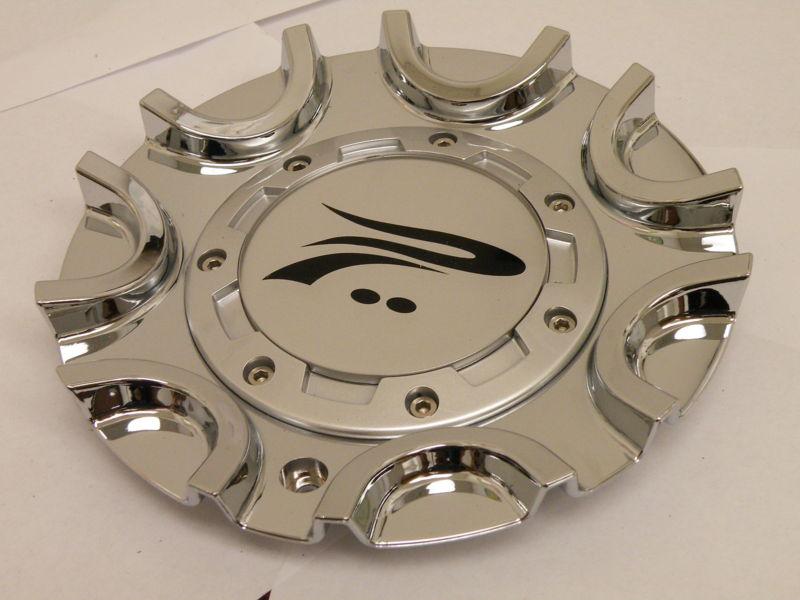 (1) platinum c706701cap used chrome wheel hub cover center cap