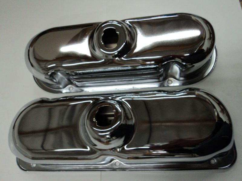 3.8l v6 chrome valve covers fits ford 3.8 l mustang cougar t-bird 82 83 84 85 86