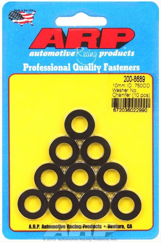 Arp washers flat chromoly black oxide .394" i.d. .750" o.d. sold as a set of 10